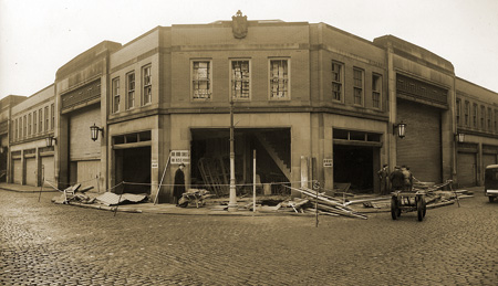 Bomb Damage on Ashburner Street Market 9 January 1941