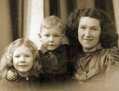 Edith with her Mother and her brother John