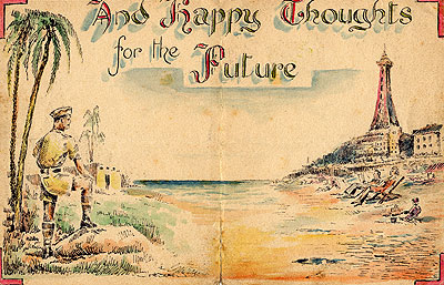 Wartime greetings card designed by Ernest