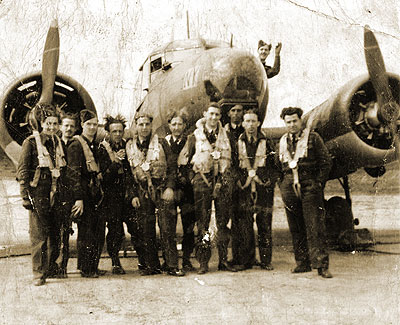 Crew of Douglas Boston attack bomber