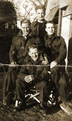 Bill (left) and friends