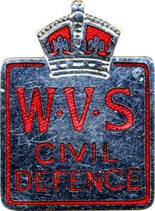 Women's Voluntary Service enamel and metal badge