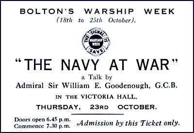 Morale raising talk for Warship Week 1941