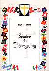 Service of Thanksgiving cover - 8th Army 1945